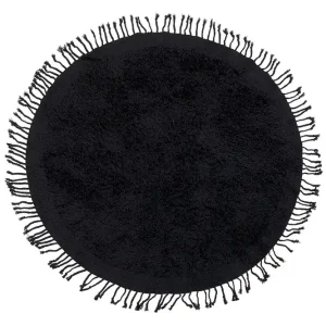 Bitlis Ryamatta 140 cm Rund Svart - Textil & mattor Lågt pris