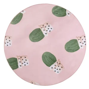 Erbjudande Eldivan Ryamatta 120x120 cm Rosa - Textil & mattor