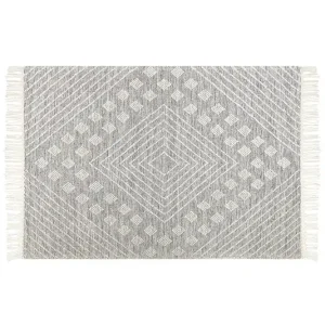Savur Ullmatta 160x230 cm Svart/Vit - Textil & mattor Billig