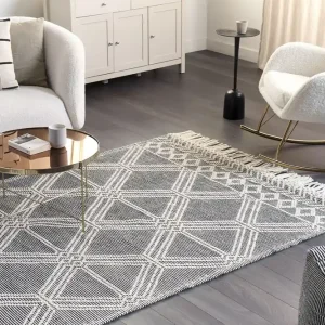 Beställ nu Toprakkale Ullmatta 160x230 cm Grå - Textil & mattor
