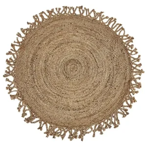 Erbjudande Zonguldak Ryamatta 120 cm Rund Beige - Textil & mattor