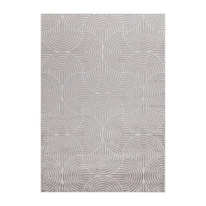risnedsättning KM Home Granada Viskosmatta 200x290 cm Greige - Textil & mattor