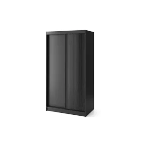 Nyhet Prescco Garderob 120x220 cm Svart - Förvaring