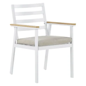 Zanca Karmstol Utomhus Vit/Ljusbrun/Beige - Utemöbler & utemiljö Begränsad tid