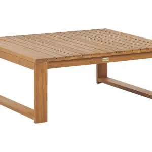 Des Moines Sidobord och Soffbord Utomhus 90 cm Trä Akacia Ljusbrun - Utemöbler & utemiljö Rabatter