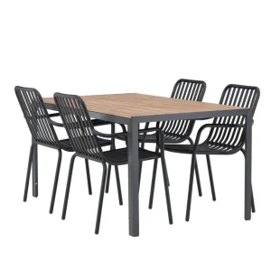 Sista chansen Break Matgrupp Utomhus 150 cm + 4 st Peking Karmstolar - Utemöbler