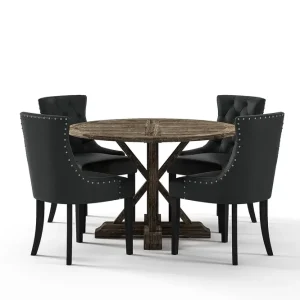 Beställ idag Lyon Premium Förlängningsbar Matgrupp 120-160 cm + 4 Tuva St - Möbler