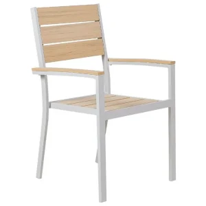 Edmundston Karmstol Utomhus Beige/Vit - Utemöbler & utemiljö Lågt pris