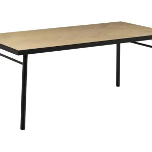 Snabb leverans Stensville Matbord 90x90 cm Ljusbrun/Svart - Möbler