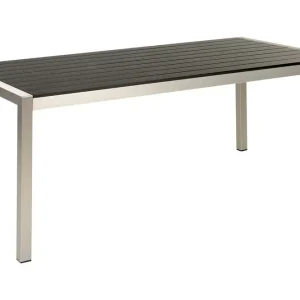 risnedsättning Pereta Matbord Utomhus 180x90 cm Svart/Silver - Utemöbler & utemiljö