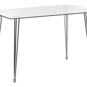 Tullne Matbord 70x120 cm transparent/Silver - Möbler Extra rabatt