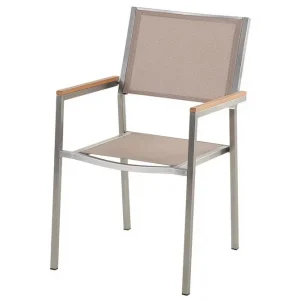 Bacoli Karmstol Utomhus Beige/Silver - Utemöbler & utemiljö Nyhet