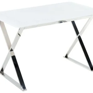 Foxter Matbord 70x120 cm Vit/Silver - Möbler risnedsättning