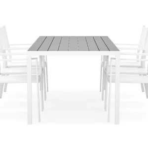 Tunis Matgrupp Utomhus 205x90 cm + 6 Tunis Stapelstol - Utemöbler Lägg i varukorgen