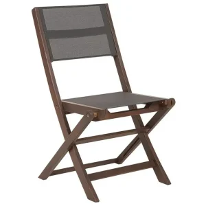Kettelle Klappstol Utomhus 57x50x90 cm Mörkbrun/Grå - Utemöbler & utemiljö Endast idag