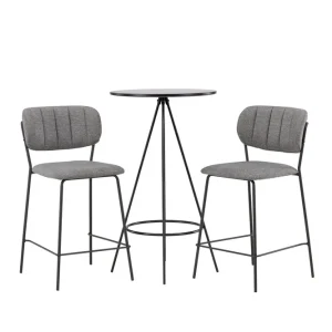 Venture Home Bistro Matgrupp 60 cm Rund med 2 Bell stolar Svart - Möbler Köp nu