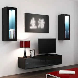 Begränsat antal Vasil TV-möbelset 210x40x180 cm - Möbler