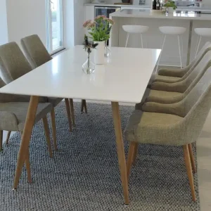 Fynd Venture Home Polar Matgrupp 180 cm Rektangulär med 6 Plaza stolar Grå - Möbler