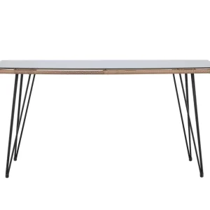 Viga Matbord Utomhus 90x160 cm – Rektangulärt Utebord i stål med glasskiva för Trädgården - Utemöbler Erbjudande