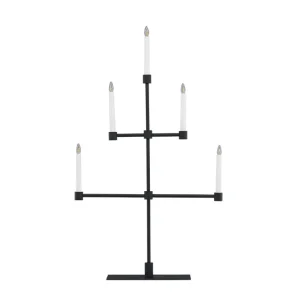 Kampanj Venture Home Avoriaz Adventsljusstake 92 cm Svart - Belysning