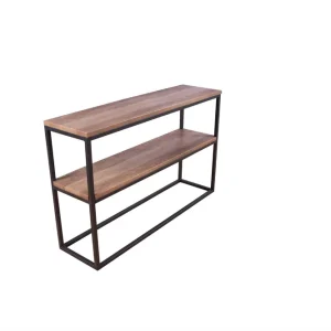 Nedsatt pris Venture Home Rise Avlastningsbord 110x30 cm Svart/Valnöt - Möbler