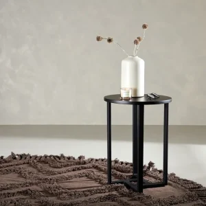 Snabb frakt Venture Home Lawton Soffbord 55 cm Runt Svart - Möbler