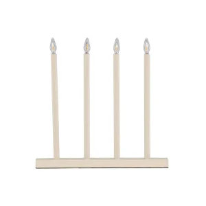 Sänkt pris Venture Home Lofsdalen Adventsljusstake 35 cm Beige - Belysning