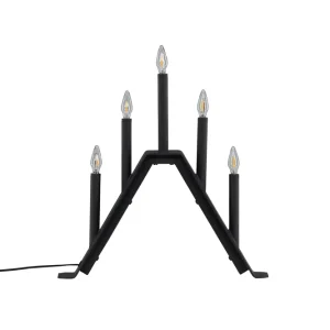 Venture Home Åre Adventsljusstake 36 cm Svart - Belysning Utförsäljning
