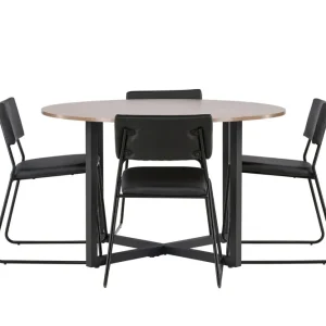 Venture Home Durango Matgrupp 120 cm Rund med 4 Kenth Stolar Valnöt - Möbler Begränsad tid