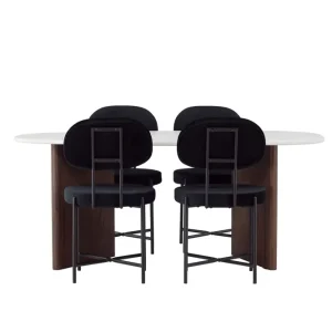 Venture Home Grönvik Matgrupp 180 cm Oval med 4 Stella Stolar Mocca - Möbler Extra rabatt