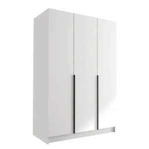 Herrljunga Garderob 150 cm Vit/Svart - Förvaring Billigare