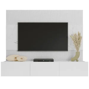 Sänkt pris Bernice Tv-skåp 38x150 cm Vit - Möbler