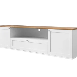 Reapris Hammerdal Tv-bänk 182 cm Vit/Ek - Möbler