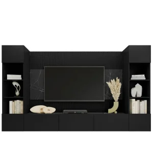 Bernice Tv-skåp 38x150 cm Svart - Möbler Populär