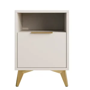 Fri frakt Vemdalen Sängbord 44 cm Sand beige - Möbler