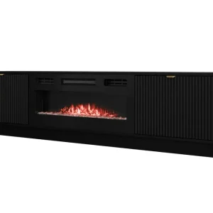 Fri frakt Gudelia Tv-bänk 182 cm Svart - Möbler