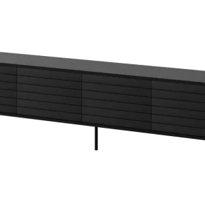 Belonger Tv-bänk 200 cm Svart - Möbler Sista chansen