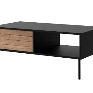 Belonger Soffbord 100 cm Svart/Valnöt - Möbler Endast idag