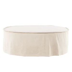 Nedsatt pris VIND Lindö Sittpuff 101 cm Rund Beige - Möbler