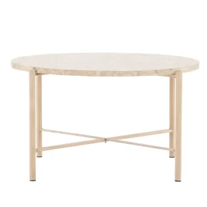 Sandhamn Soffbord 70 cm Rund Beige - Möbler Lågt pris