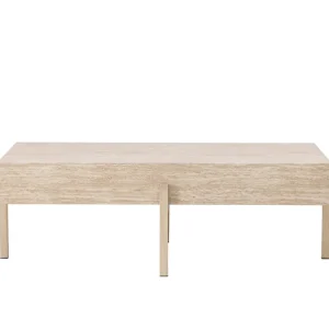 Lågt pris VIND Vadholmen Soffbord 130x82 cm Rektangulär Whitewash - Möbler