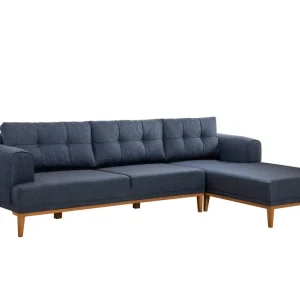 Valsot 4-sits Soffa med Divan Mörkblå - Möbler Trygg betalning