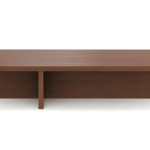 Outlet Basic Home Töreboda Soffbord Rektangulärt 120 cm Mörkbrun valnötsträ look - Möbler