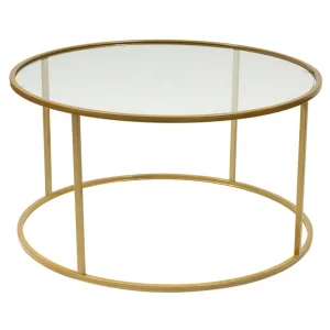 Retzow Soffbord 80 cm Guld - Möbler Populär