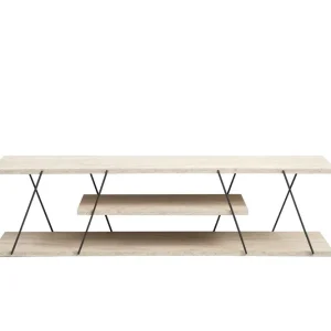 Reapris Canaz Tv-bänk 120 cm Svart/Marmor - Möbler