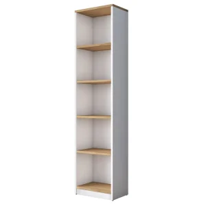 Sänkt pris Dystany Bokhylla 40 cm Vit/Valnöt - Förvaring