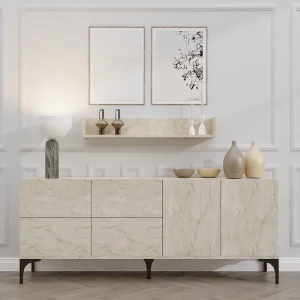 Bästa pris Cerreta Konsollbord 180 cm Beige - Möbler