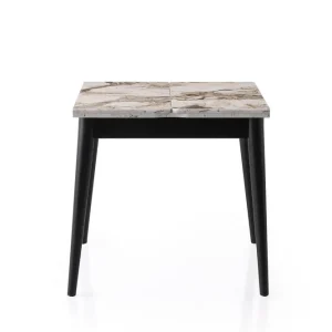 Endast denna vecka Asillo Matbord 80 cm Kvadratisk Vit marmor - Möbler