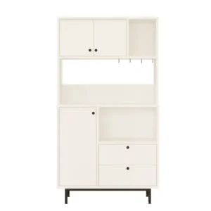 Extra rabatt Donae Highboard Vit - Förvaring