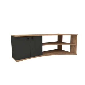 Termera Tv-bänk 135 cm Brun/Antracit - Möbler Erbjudande